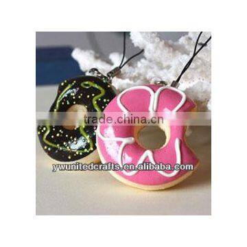 Fashion&charm simulation double color bited bisquit keyring