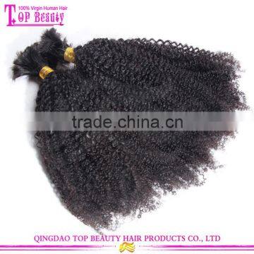 Unprocessed 100% Indian Raw Hair Bulk Yaki Bulk Hair Styles Bulk Hair Dye Color photo-3