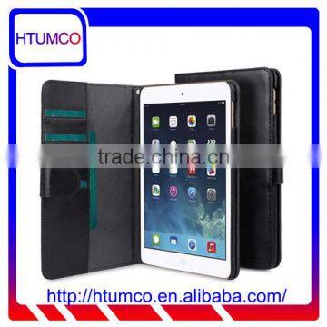 Classic Black Wallet Premium Leather Case for Apple IPad Mini 4