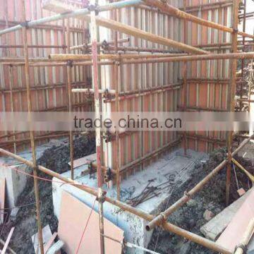 painted steel support shoring for concret formwork
