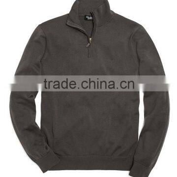 15JWT0119 man cotton half zip pullover sweater