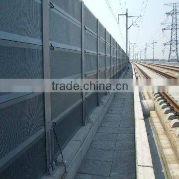 noise reduction transparent highway noise barrier