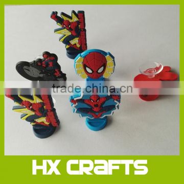 Premium 3D toys cartoon suction cup, OEM cartoon figurine suction cup