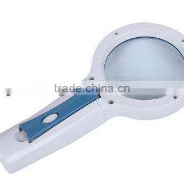 2014 Promotion gifts pocket led magnifier/acrylic lens/magnifier foldable fan