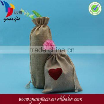 Bottom price top sell mini jute wine bottle bag