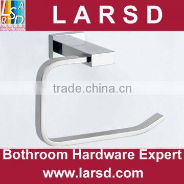 Bathroom chrome plated brass square toilet paper holder