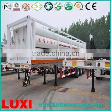 skid container 25MPa fuel tanker trailer , fuel tanker truck trailer