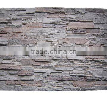 Polyurethane artificial rock panel, interior or exterior home decoration, DIY installation