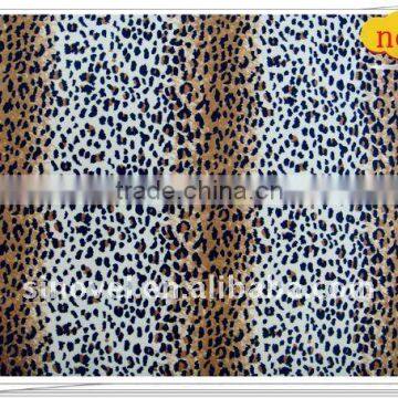 leopard print aloba fabric, paper printed alova fabric