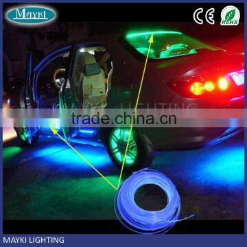 Indoor using 2mm side emitting solid core fiber optic cable