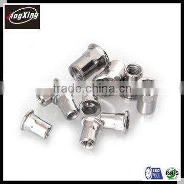M3-M12 Open End Semi-Hexagonal Body Flat Head Hexagon Rivet Nuts photo-3