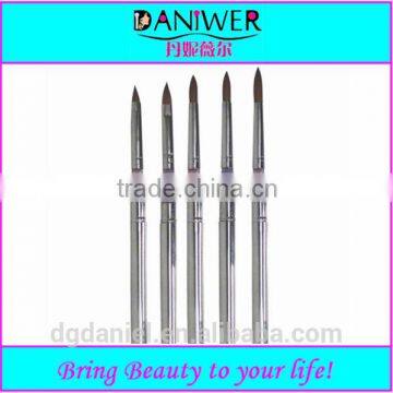 Hot sell beauty equipment top quality Acryl Handle Nylon hair cosmetic makeup Nail Art Gel Brush