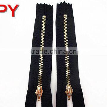 COAT GOLDEN ZIPPER WITH CLOSE END