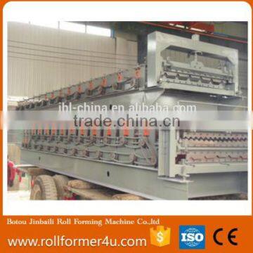 High performance color steel metal roof panel double layer roll forming machine