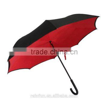 Own patent manual open upside down inverted umbrella