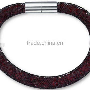 20 Mixed Color Mesh Stardust Bracelet , Magnet Clasp Bracelet Mesh Bracelet for Woman photo-6