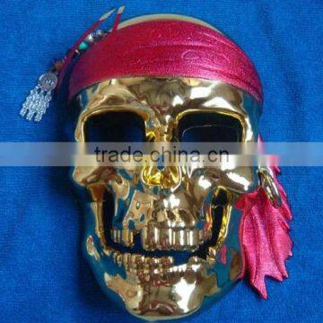 New Caribbean pirates skull mask dance mask lighted Halloween mask