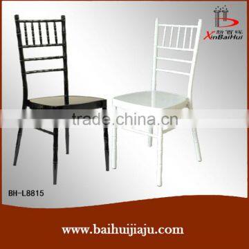 BH-L8815 Factory Price White and Gold Clear Resin Napoleon Wedding Chair photo-3