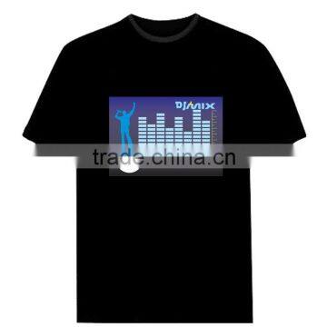 FLashing EL music T-shirt