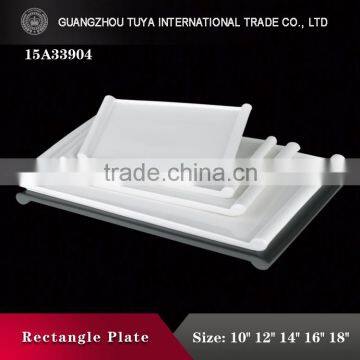 Is suitable for the hotel restaurant Cheap ceramic dinner charger plate