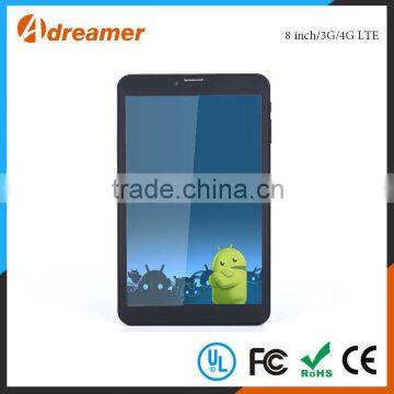 Support 4G /3G and wifi up to 802.11b/g/n chinese oem 8 inch android tablet pc