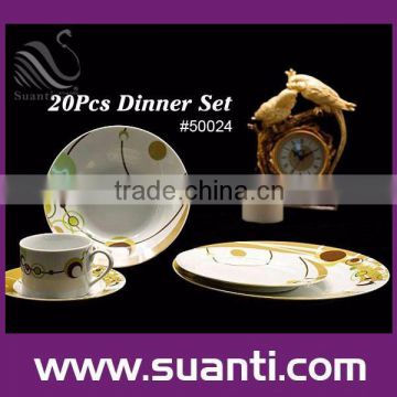 Fine porcelain chinaware set with color box