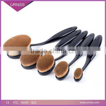 10pcs Oval Toothbrush Shaped Makeup Brushes Set