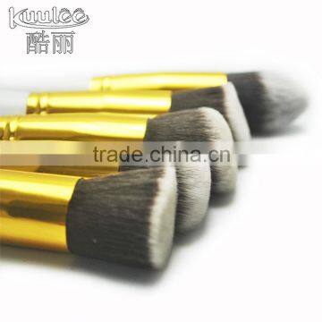 Hot Sale Wood Cosmetic 10pcs Makeup Brushes