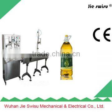 Semi automatic pneumatic capping coconut oil filling machine