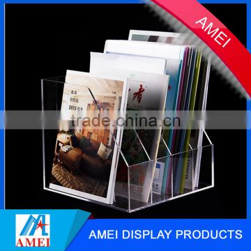 2013 hot wall mounted acrylic book shelf display holder manufacturer