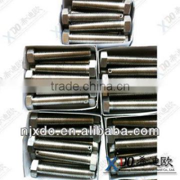 hex head bolts with spring washer and flat washer stainless steel a286