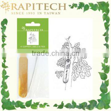 Gardening Plant Hanging Copper Tag With Copper Tie