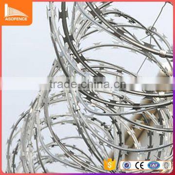 2017 New design galvanized flat wrap concertina wire