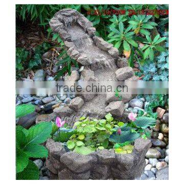 Resin bonsai with rock RSPTG-41