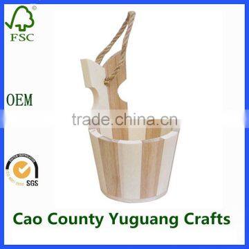 small wooden fishing buckets for sale