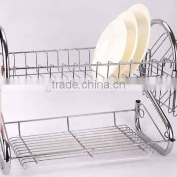 2 Layers Iron wire Utensil Drying Rack