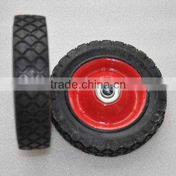 6 inch steel rim solid rubber tire solid rubber wheel