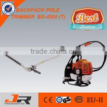 Long working life 2-stroke 43cc backpack pole trimmer