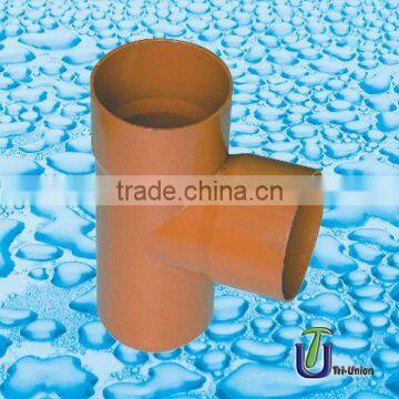 UPVC plastic tees spigot DIN/BS /UPVC tee spigot