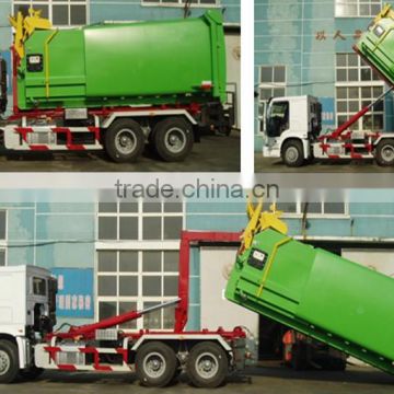 6*4 howo garbage can cleaning truck