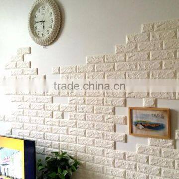 Arbitrarily cut pe foam wall sticker Fireproof 3d Foam Wallpaper noise insulation foam wallpaper