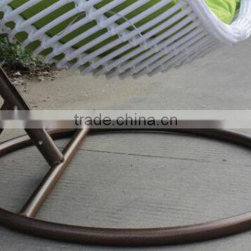 Fashionable Outdoor Furniture Garden White Round Swing Chair photo-5