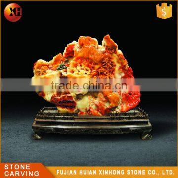 Precious Natural Shanshui Dark Color Jade photo-3