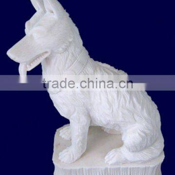 Animal Statue Stone Craft --- Small Stone Dog Craft