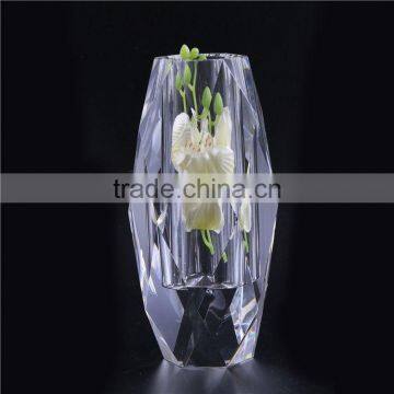 Factory Supply superior quality cheap crystal flower vase with many colors