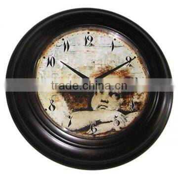 Round Metal Vintage Decorative Wall Clock