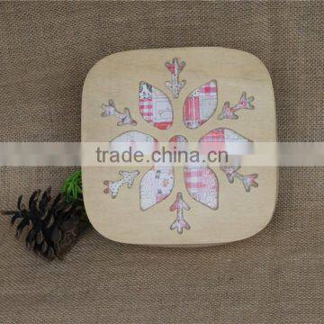 Laser Cut Art Mind Balsa Wood Decorative Christmas Gift Boxes With Lids photo-3