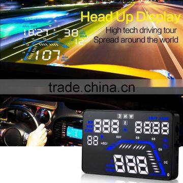 2016 Popular Multifunctional 5.5inch Head Up Display Car Speed, Mileage, Voltage Universal Vehicle GPS HUD photo-2