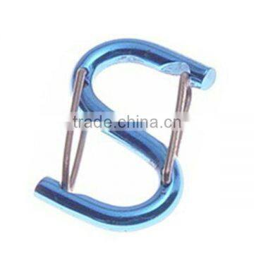 Shape Carabiner 2 in 1 Metal Hook w Spring Clip