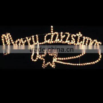 Different shape outdoor led new year motif light decoration